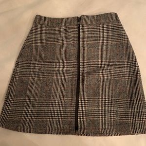LF plaid mini skirt